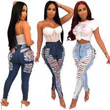 bkAfricaZim Product: ripped ladies skin jeans